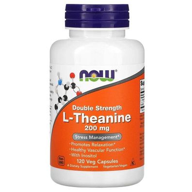L-Theanine, 200mg with Inositol - 120 vcaps