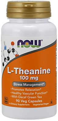 L-Theanine, 100mg with Green Tea - 90 vcaps