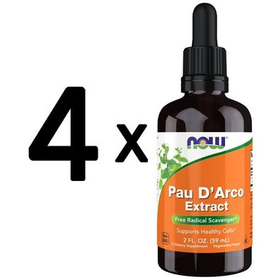 4 x Pau D'Arco, Extract - 60 ml.