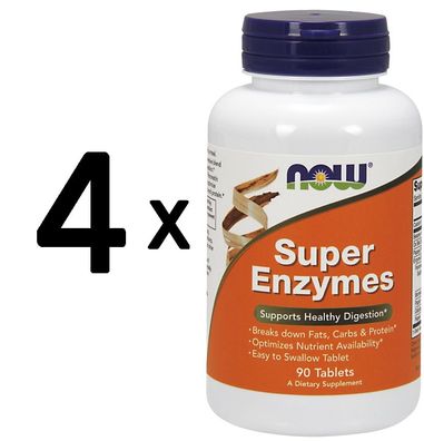 4 x Super Enzymes - 90 tabs