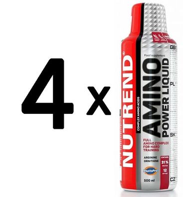 4 x Amino Power Liquid - 500 ml.