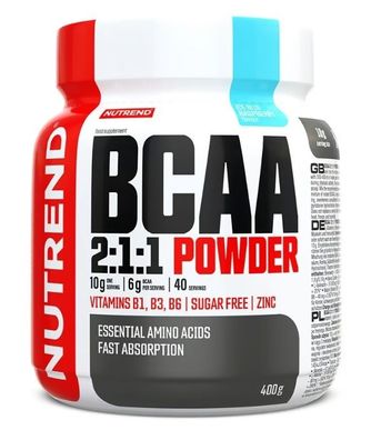 BCAA 2:1:1 Powder, Icy Blue Raspberry - 400g