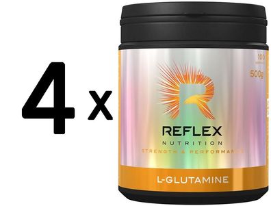 4 x L-Glutamine - 500g