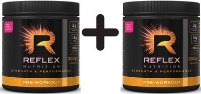 2 x Pre-Workout, Fruit Punch - 300g