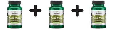 3 x Aloe Vera, 25mg - 100 softgels