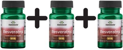 3 x Resveratrol 100, 100mg - 30 caps