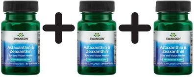 3 x Astaxanthin & Zeaxanthin - 60 softgels