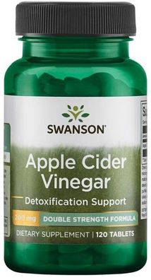 Apple Cider Vinegar, 200mg Double-Strength - 120 tabs