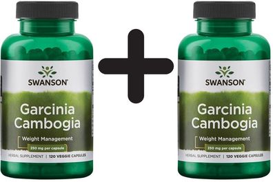 2 x Garcinia Cambogia, 250mg - 120 vcaps