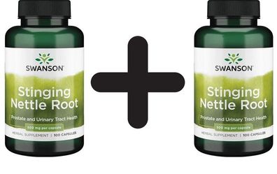 2 x Stinging Nettle Root, 500 mg - 100 caps