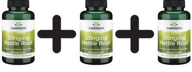 3 x Stinging Nettle Root, 500 mg - 100 caps