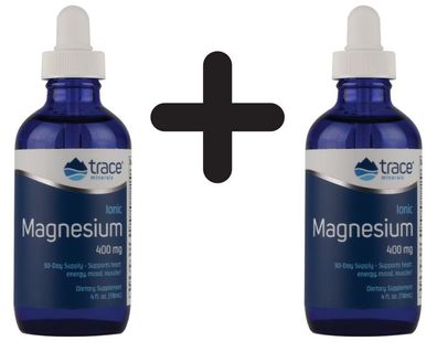 2 x Ionic Magnesium, 400mg - 118 ml.