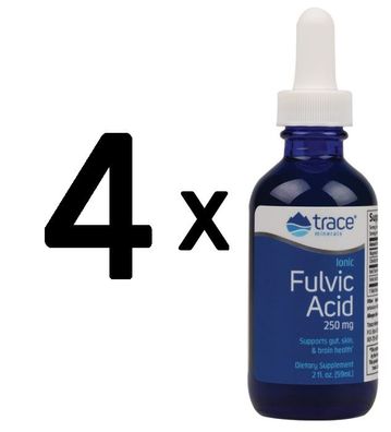 4 x Ionic Fulvic Acid, 250mg - 59 ml.