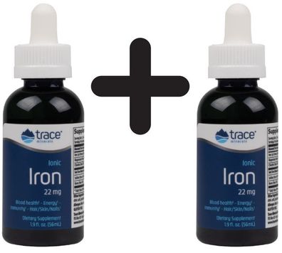 2 x Ionic Iron, 22mg - 56 ml.