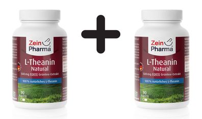 2 x L-Theanin Natural Forte, 500mg - 90 caps