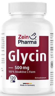 L-Glycine, 500mg - 120 caps