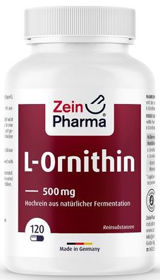 L-Ornithine, 500mg - 120 caps