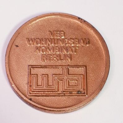 DDR Medaille VEB Wohnungsbau Kombinat Berlin
