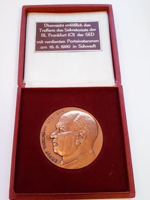 DDR Medaille Ernst Thälmann