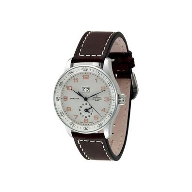 Zeno-Watch - Armbanduhr - Herren - Chrono - X-Large Retro + Dual-Time - P561-f2