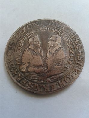 1/2 Reichstaler 1602 Sachsen Alt Gotha Johann Ernt und Johann Casimir - Rarität