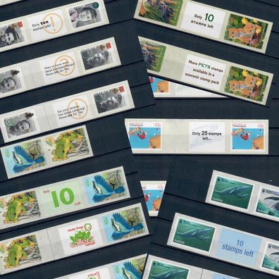 Australien, selbstklebende Rollenmarken, Kombinationen, self adhesive stamp set
