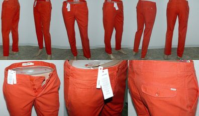 Lacoste HH 7399 QBU Chino Hose Slim Cotton Jeans W 31 bis 42 L32 Ecrevisse Dyed