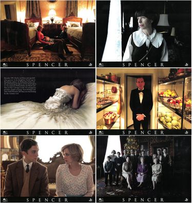 Spencer - 6 Original Kino-Aushangfotos - Kristen Stewart - Filmposter