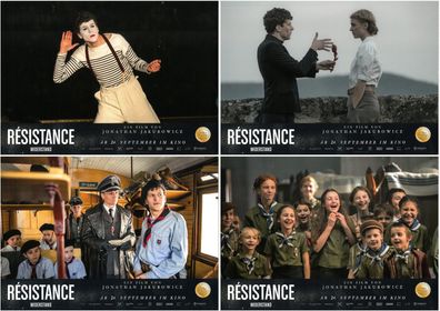 Résistance - Widerstand - 4 Original Kino-Aushangfotos - Jesse Eisenberg - Filmposter