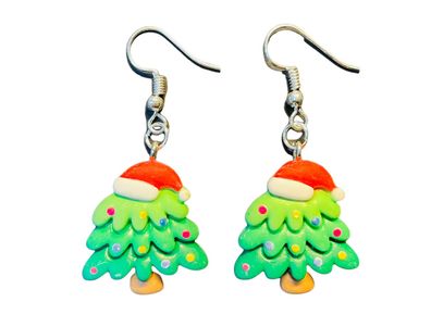 Baum mit Mütze Ohrringe Miniblings Weihnachten Oh Tannenbaum Weihnachtsbaum