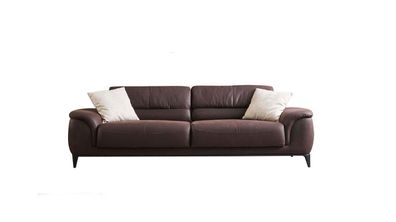 Polstersofa Dreisitzer Couch Sofa 3 Sitzer Braun Stoff Stoffsofa Sofas