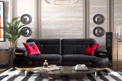 Exklusives 3-Sitzer-Sofa modernes neues Textildesign Wohnzimmer