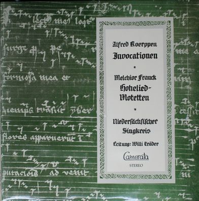 Camerata (2) CMS 30034 LPM - Madrigale Und Kanzonetten von Gesualdo da Venosa un