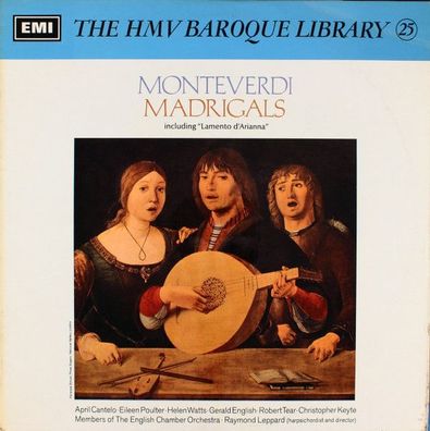 His Master's Voice HQS. 1102 - Monteverdi Madrigals Including "Lamento D'Arianna