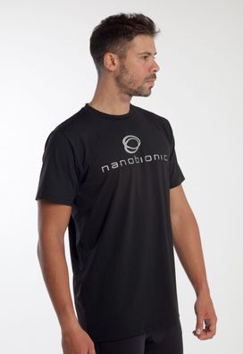 Nanobionic® Funktionsshirt Nanobionic® Iconic T-shirt (schwarz/ silber)