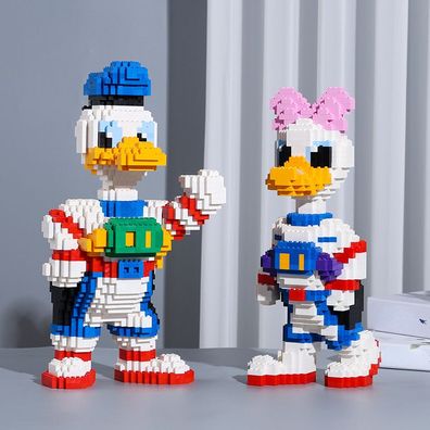 Donald Daisy Duck Bausteine Ziegel Teenager DIY Bauklötze Puzzlespiel Décor Ornamente
