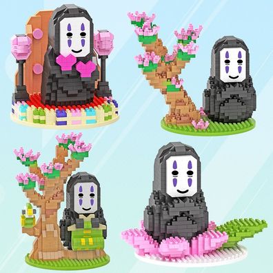 No-Face Kaonashi Bausteine Spirited Away Ornamente Teenager Bauklötze Puzzlespiel