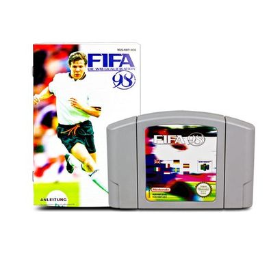N64 Spiel FIFA 98 + Anleitung