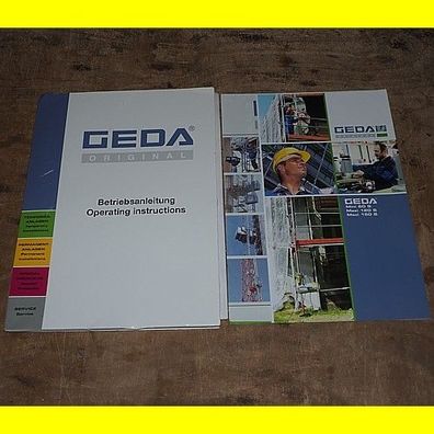 Geda - Montage- u. Betriebsanleitung für Gerüstbauaufzüge Mini 60S + Maxi 120S + 150S