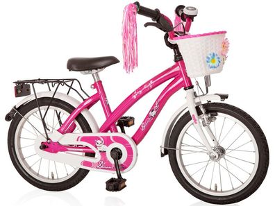 18 Zoll Mädchenfahrrad Dream Cat purpur weiss