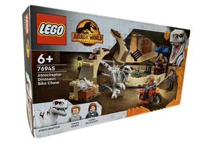 Lego 76945 Jurassic World Atrociraptor : Motorrad Vefolgungsjagdt