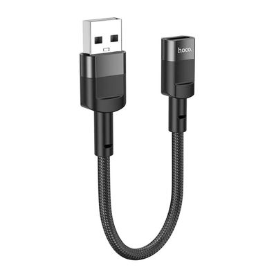 HOCO Adapter USB (Stecker) auf Typ C (Buchse) U107 10cm schwarz