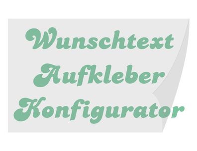 Autoaufkleber Wunschtext Beschriftung Schrift-Fabrik Aufkleber Konfigurator