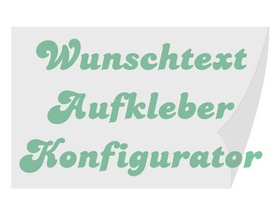 Frontscheibenaufkleber Wunschtext Beschriftung Schrift-Fabrik Aufkleber Konfigurator