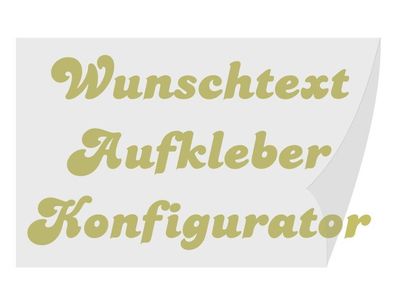 Heckscheibenaufkleber Wunschtext Beschriftung Schrift-Fabrik Aufkleber Konfigurator