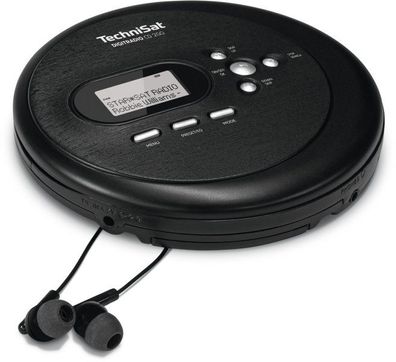 Technisat CD-Player portable MP3 DAB+ UKW RDS schwarz Digitradio CD 2GO Schwarz