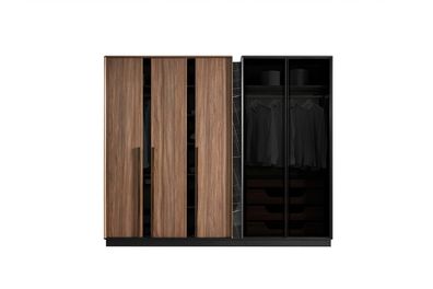 Kleiderschrank braun Schlafzimmer Schränke Holz Schrank Luxus Modern