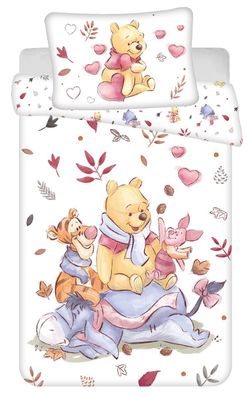 Disney Baby Kinder Bettwäsche Wendemotiv Winnie the Pooh Tigger Ferkel Iah Pooh