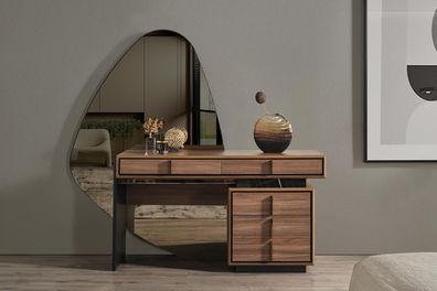 Schlafzimmer Schminktisch Konsolen Sideboard braun Modern Design Komplett Holz