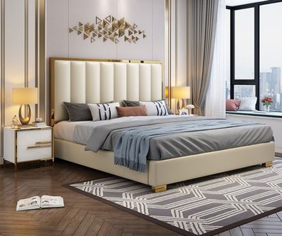 Bett Polster Design Luxus Doppel Hotel Betten 180x200cm Schlaf Zimmer